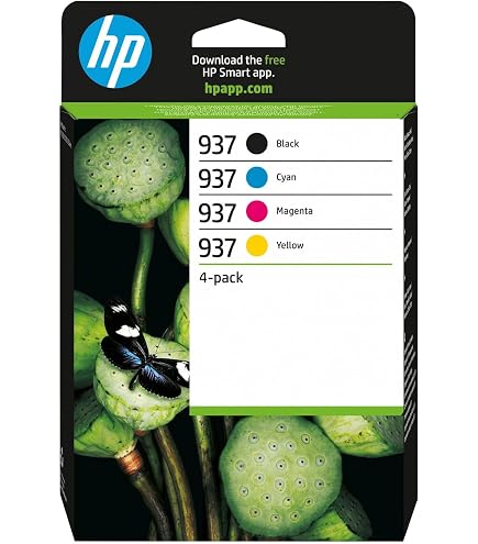 P*7様 HP 937 インクカートリッジ ブラック シアン マゼンタ イエロー Amazon.co.jp: HP 937 ブラック シアン マゼンタ イエロー インク